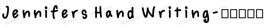 Jennifers Hand Writing字体转换